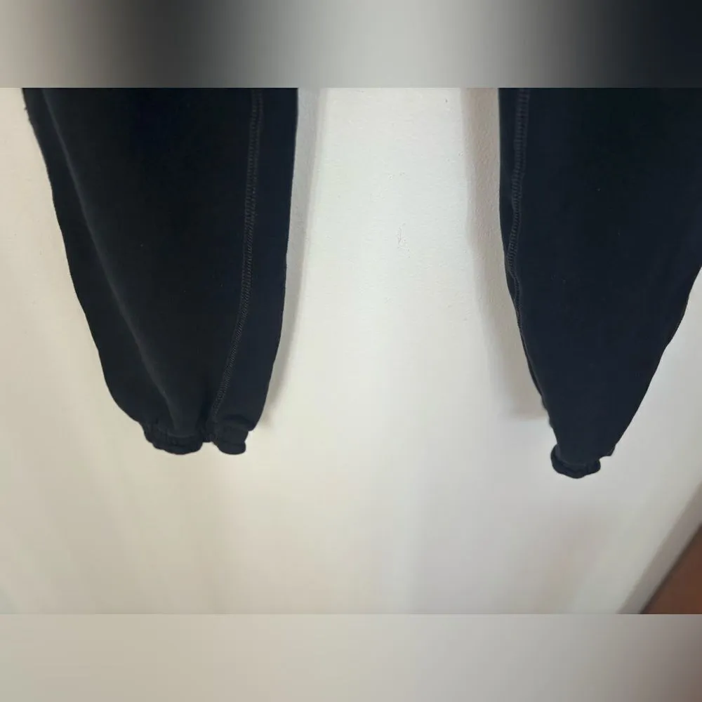 Abercrombie Soft fleece black sweatpants size small cotton blend - Image 7
