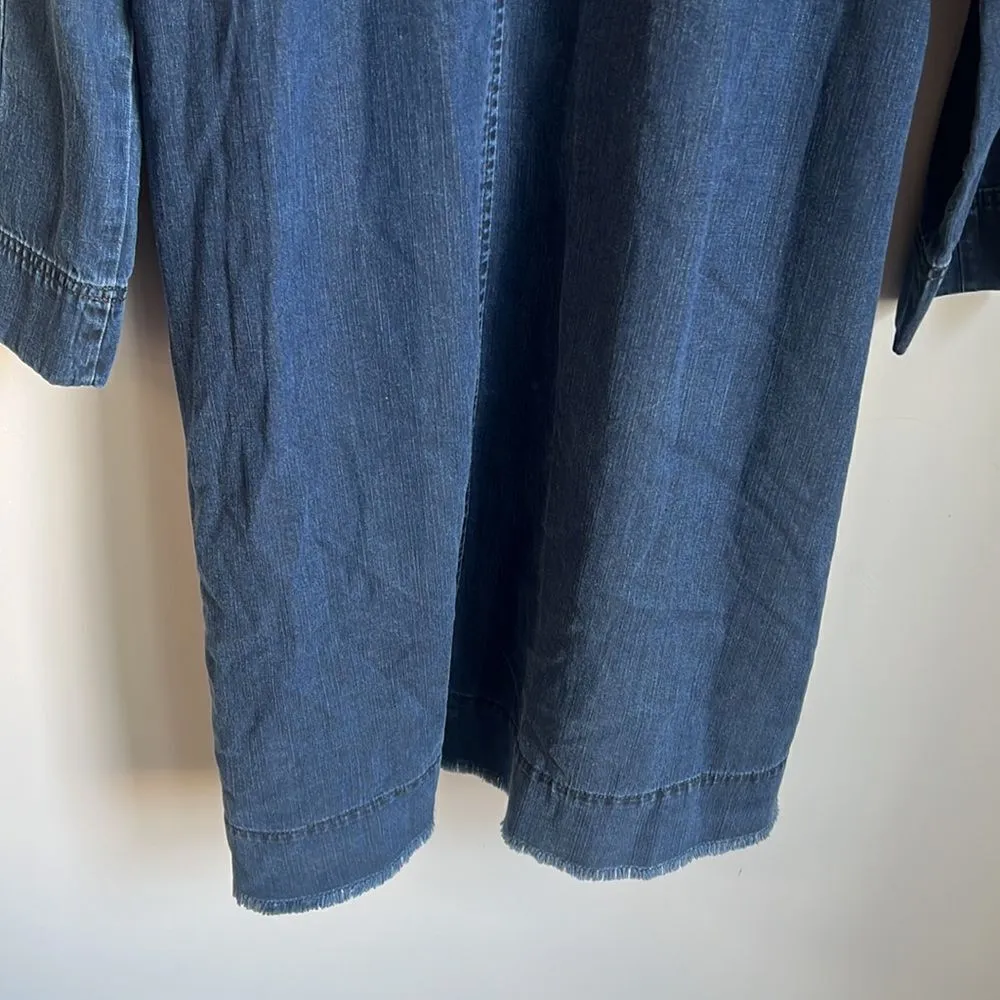 Eileen Fisher  Organic Stretch-Cotton Denim Jacket, Midnight - Image 10