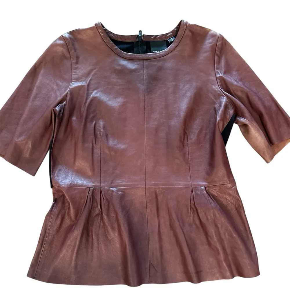 Leather Top Brown Size M Size M - Image 2