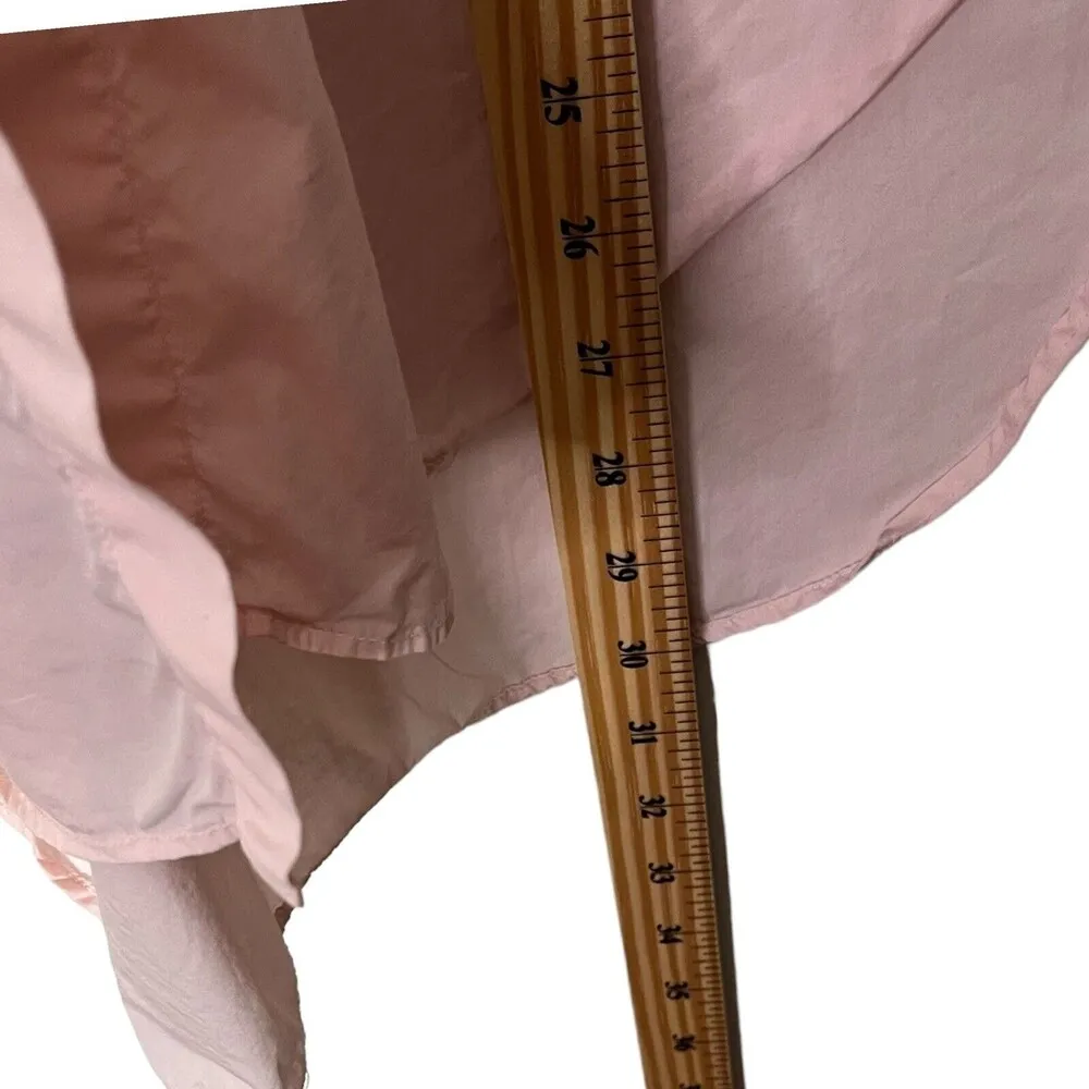 Closed Womens Senna Camp Shirt Top Size XS Button Down Front Rounded Bottom Hem Pink - Image 9