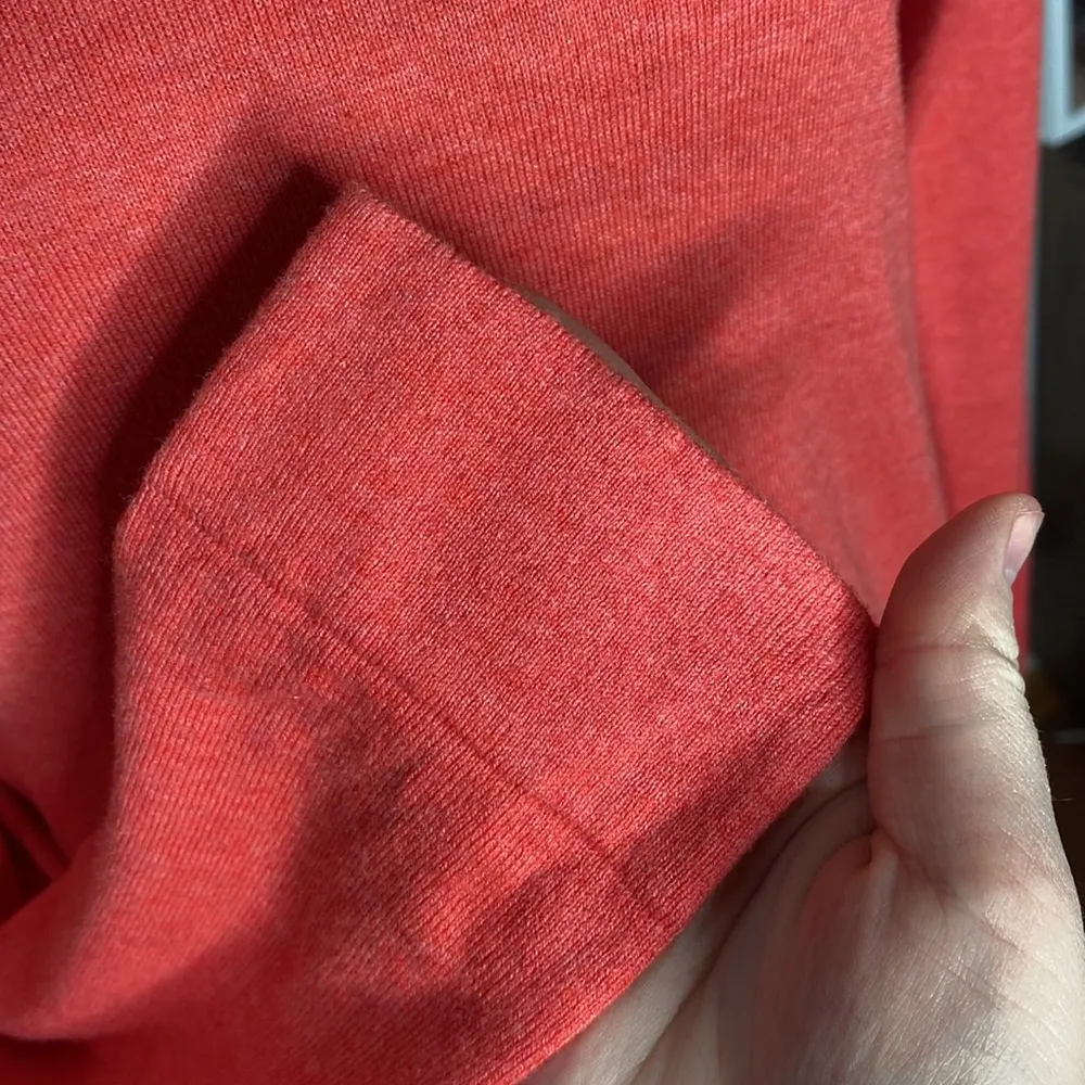 J. Crew Factory Teddie cotton red orange sweater size S Size L - Image 8