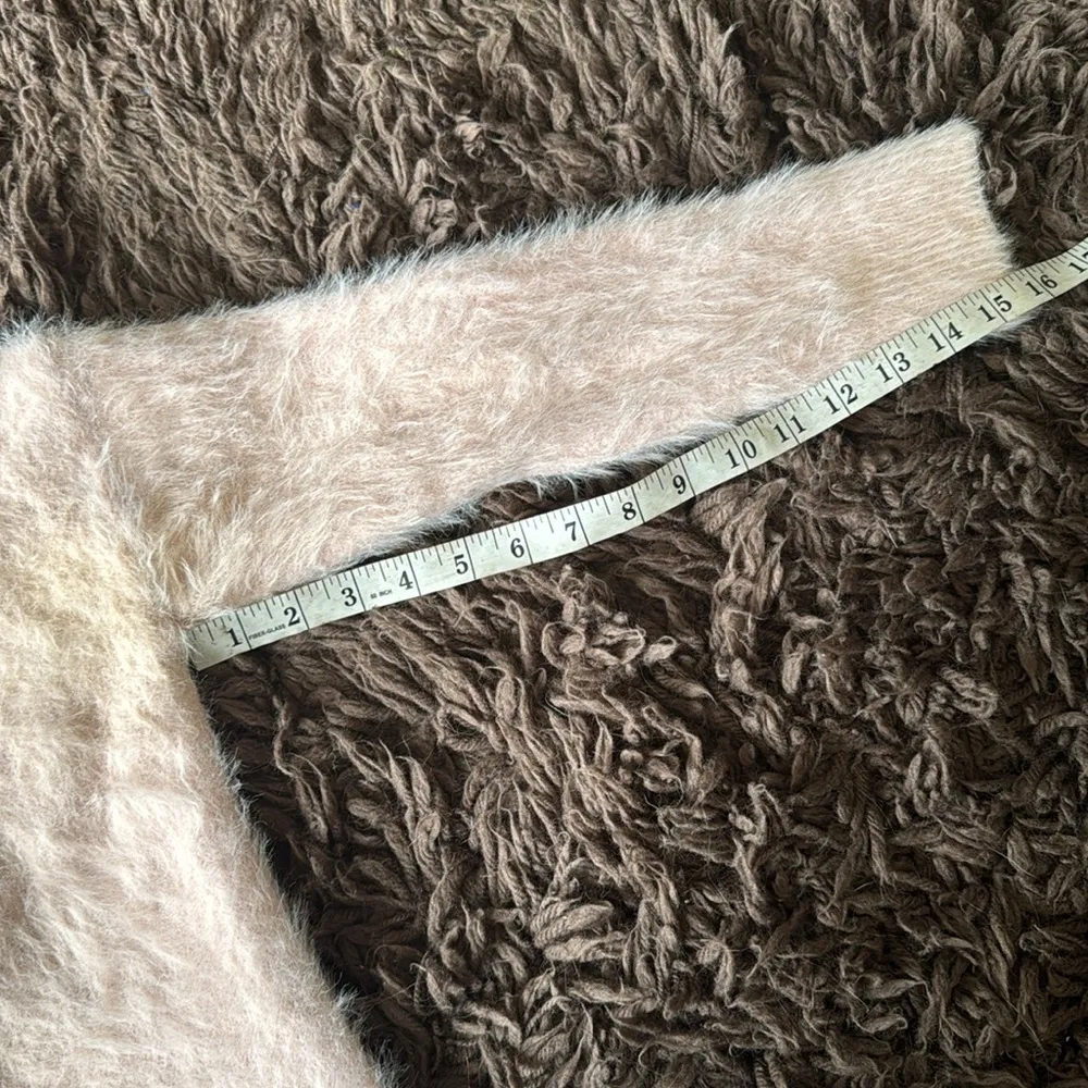 Pastel super soft open pink cardigan size small - Image 8