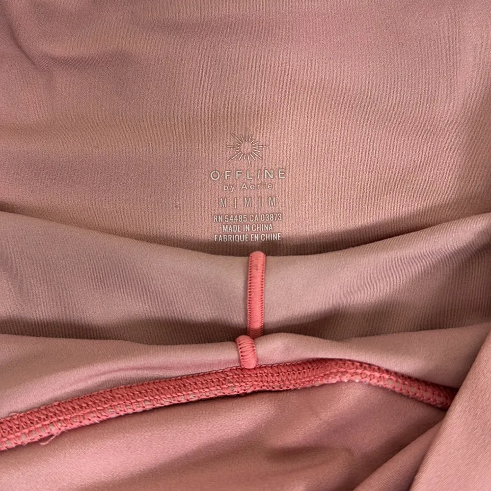 Aerie Offline Pink Floral Nylon Running Shorts Size Medium - Image 7