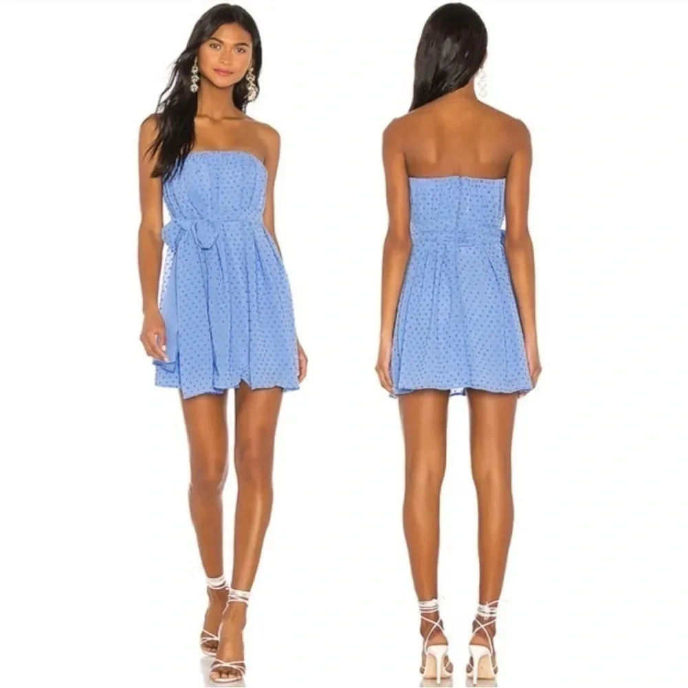 NBD Revolve NWT Periwinkle Blue Paradisco Mini Dress Size Medium - Image 12