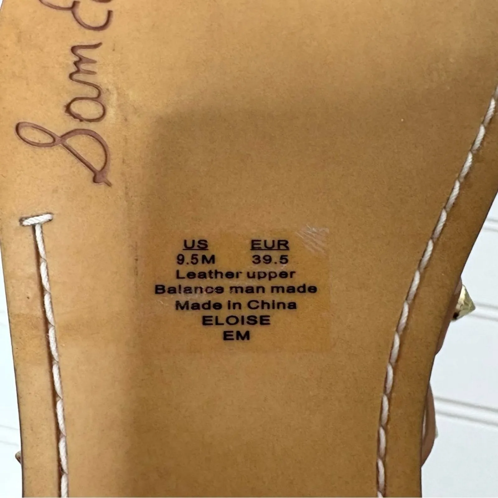 Sam Edelman Eloise Leather Sandals Sz 9 - Image 5