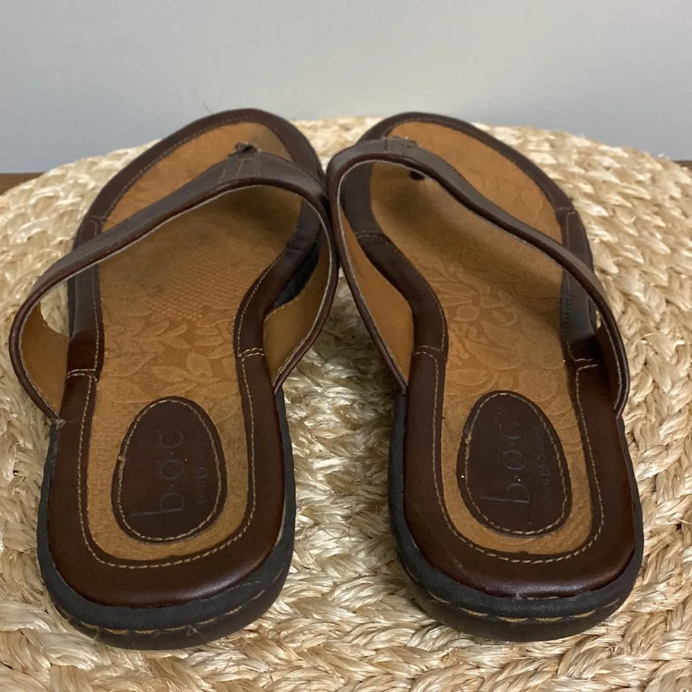 Clarks womems brown leather sandals size 9 - Image 5