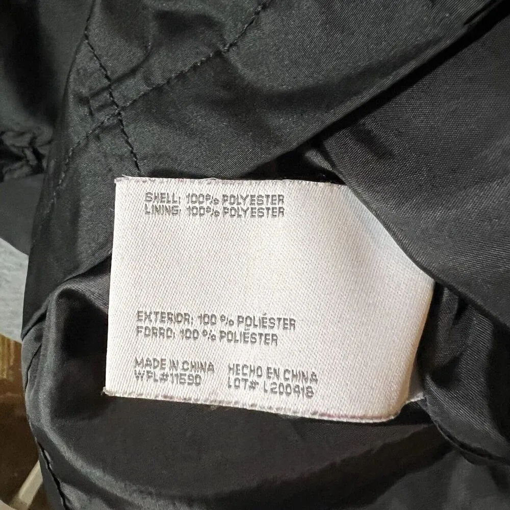 Weatherproof Coat‎ Womens XL Black Zip Button Lined Windbreaker Jacket - Image 6