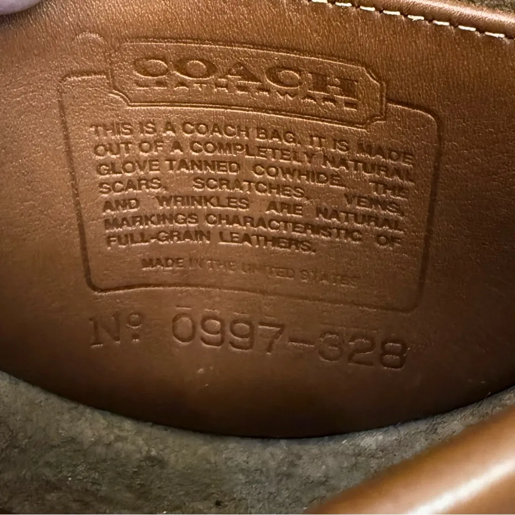 Vintage Y2K COACH 0997-328 British Tan Mini Belt Bag Spring Lock Mini Crossbody - Image 11