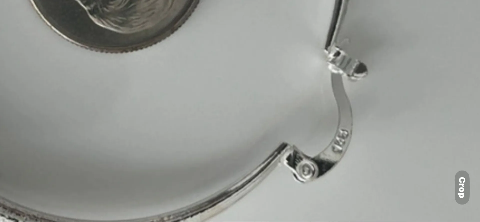 925 etched hoops - Image 5