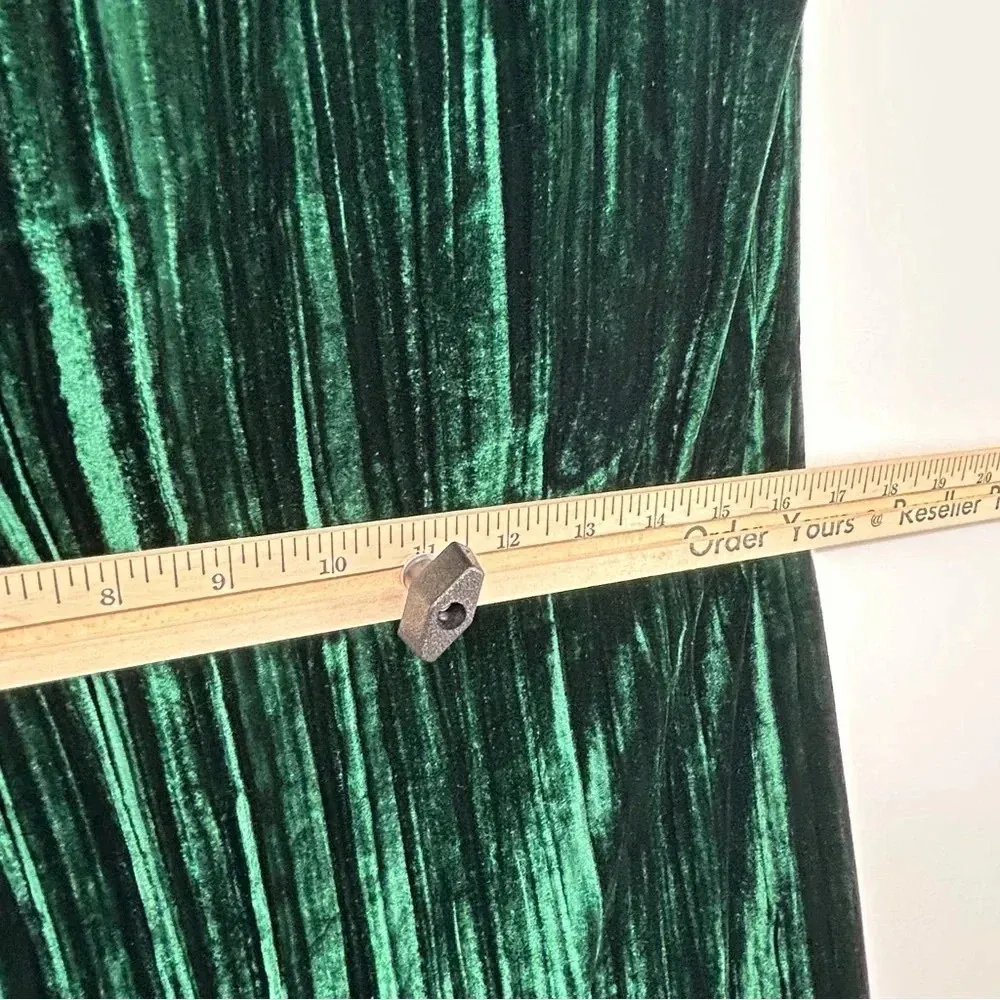 ENZA COSTA SILK BLEND TEXTURED VELVET TANK GREEN MAXI DRESS WOMENS SIZE SMALL - Image 12