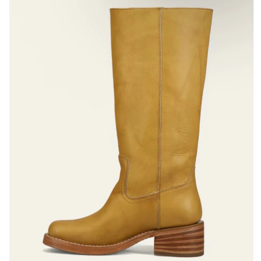 FRYE campus 14L Leather Boots in banana NEW - Image 4