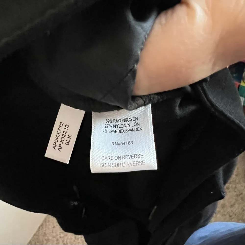 Andrew Marc Black Ponte‎ Knit Skinny Career Pants - Image 8