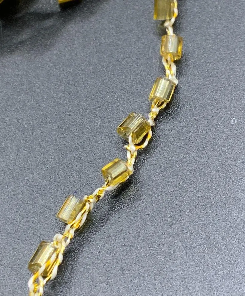 Set of 3 multi strand beaded necklaces gold/silver/black 16” ' Black - Image 7