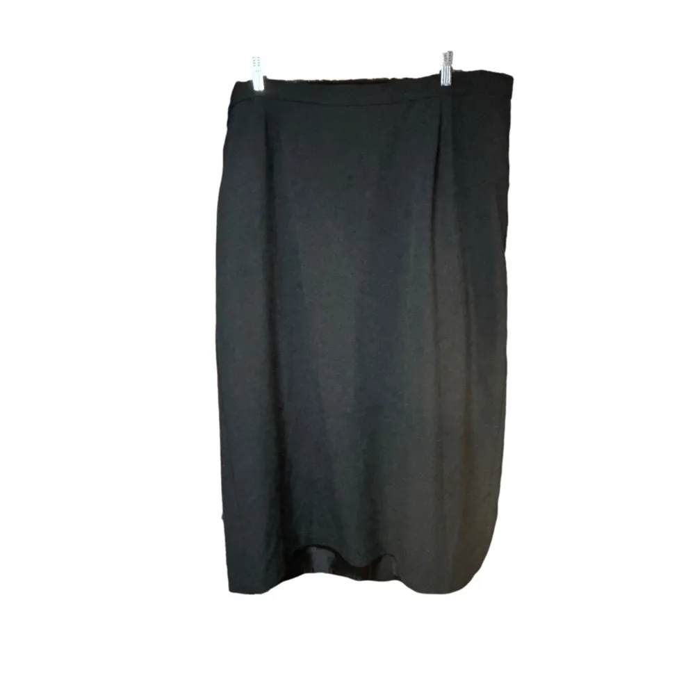 Women's Investments II Black Pencil Skirt Size 20W Size M - Image 2