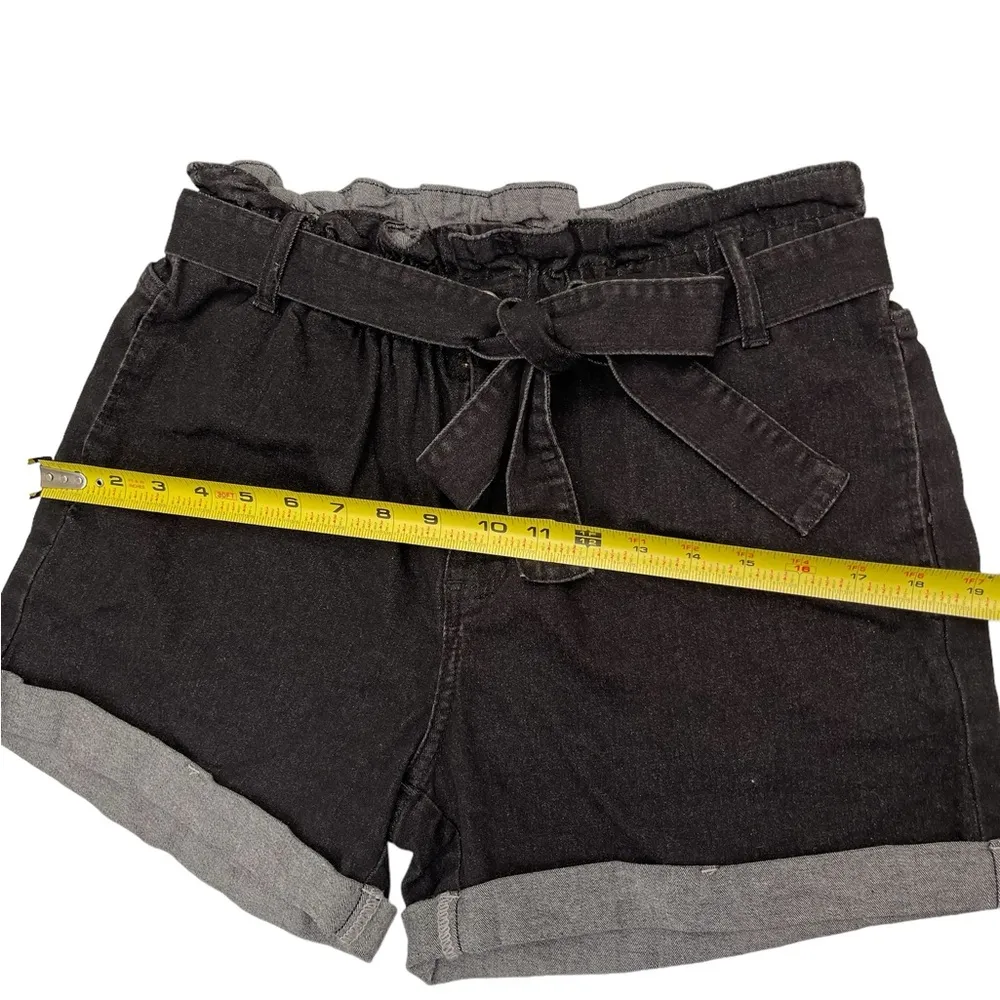 Women’s jeans shorts with belt size L Size L - Image 4