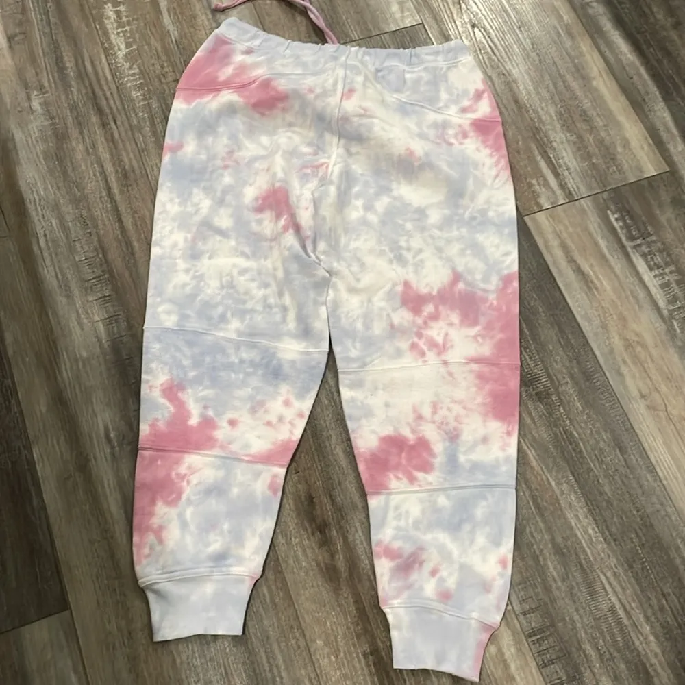 LoveShackFancy Etty Cropped Joggers  Tie Dye Sweatpants Small - Image 7