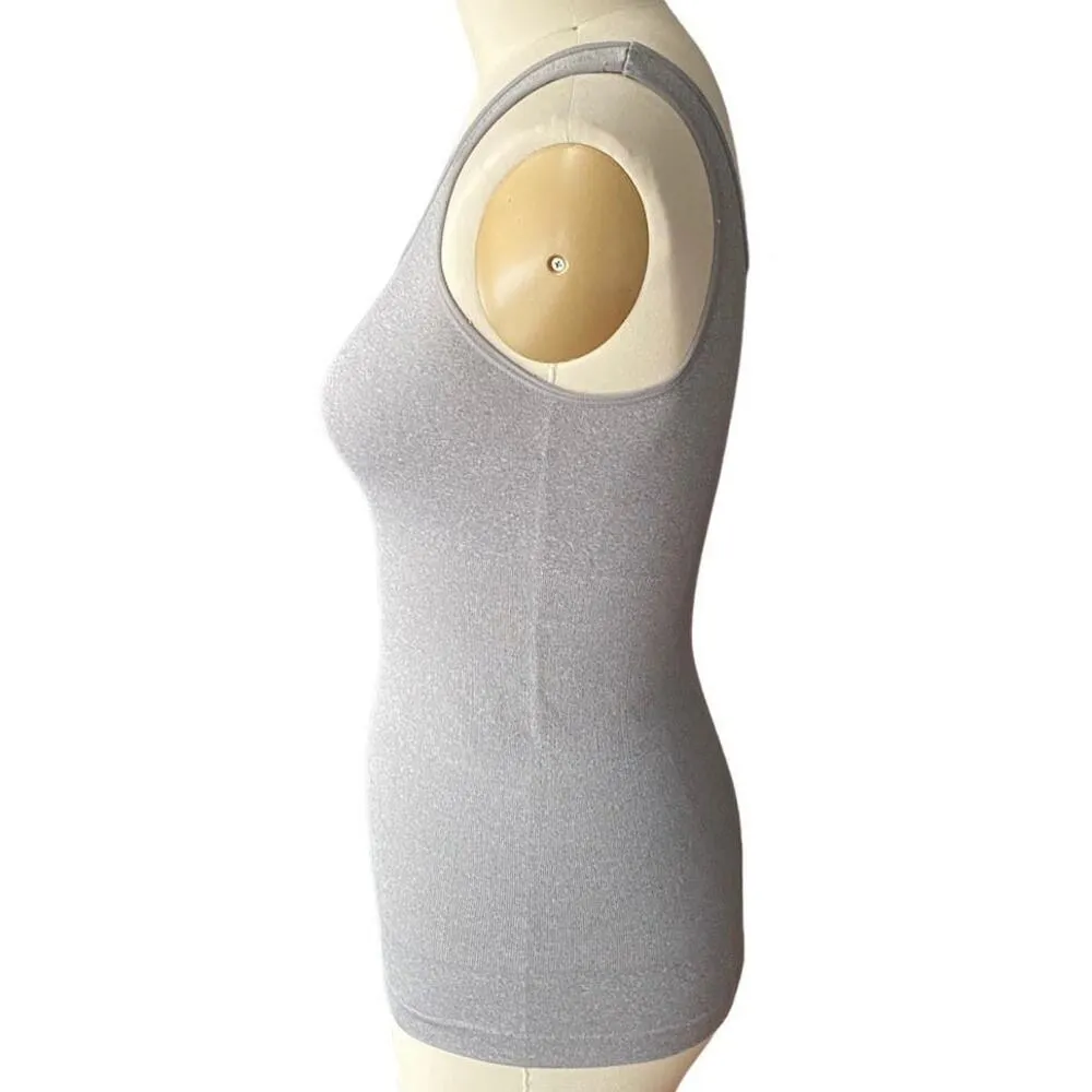 NWOT ~ SKINNYGIRL Gray Shapewear Seamless Smoother Shaper Cami Tank Top LARGE - Image 4