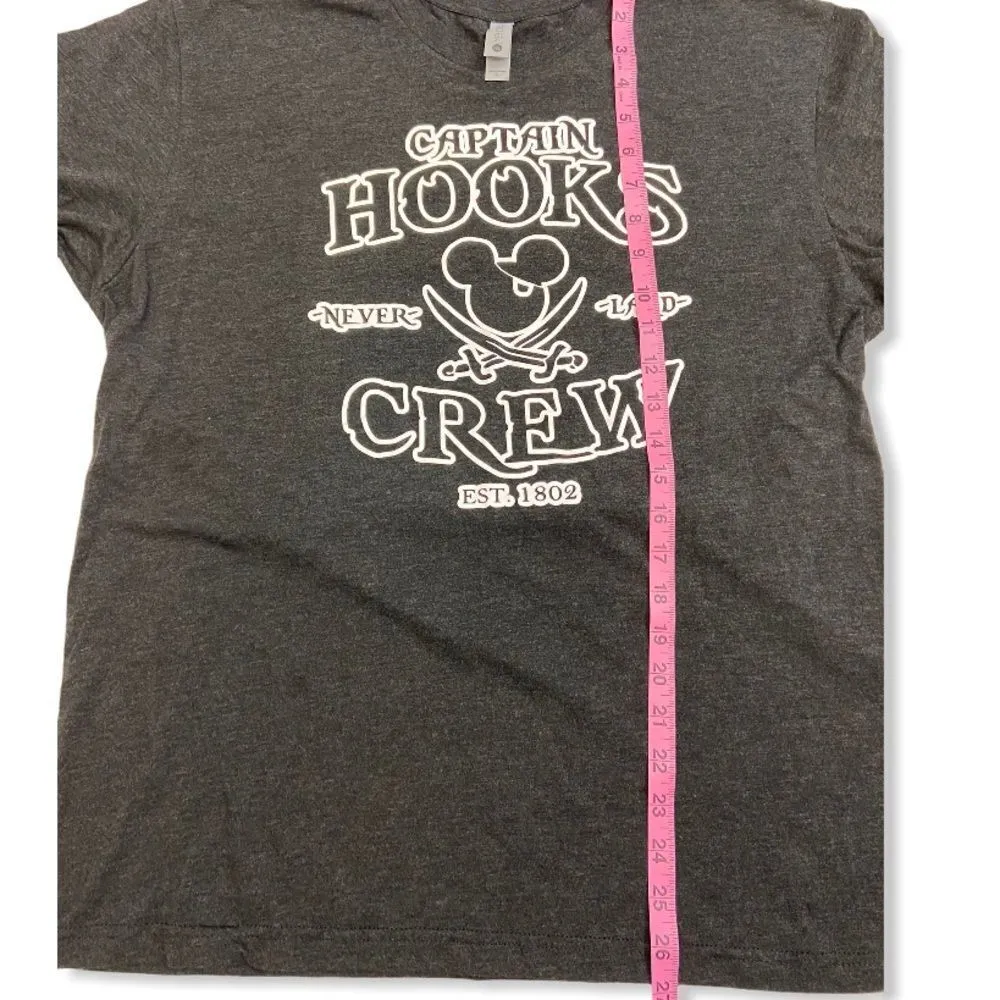 Captain Hooks Crew Black T-Shirt - Image 4