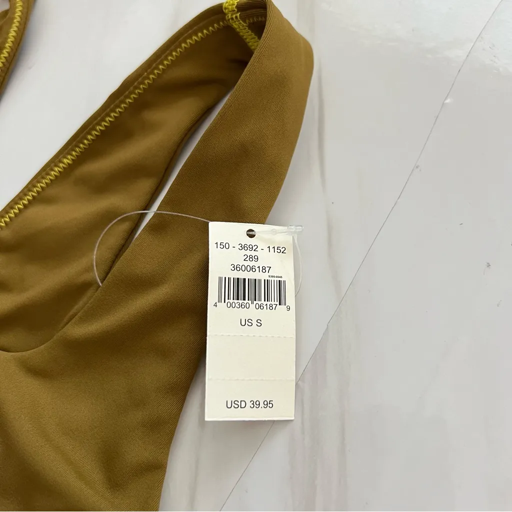 Offline by Aerie Sports Bra Size Small Sweat Cardio Most Support Brown Mustard - Image 4