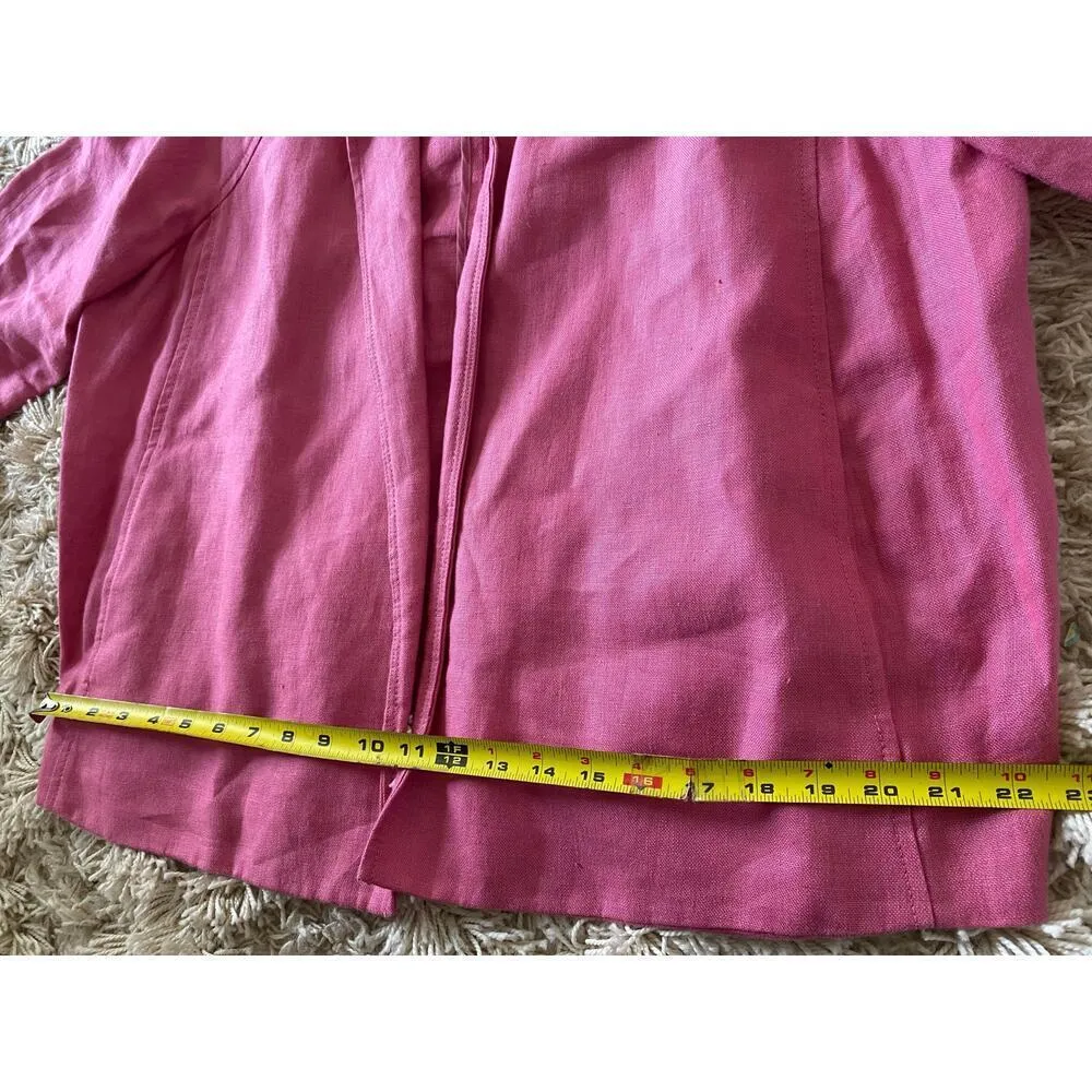 Handmade 100% Linen Berry Jacket Cottagecore Prairie Light Academia Spring Boho - Image 14