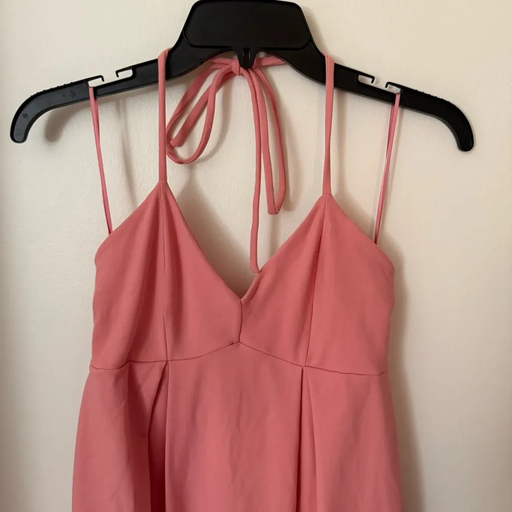 Susana Monaco Revolve Pink Halter Supplex Mini Dress - Image 6