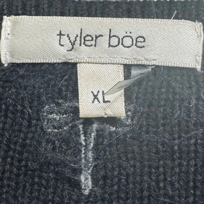 Tyler Boe Faux Fur Jacket Shaggy Cozy Open Front Cardigan Black‎ XL Black - Image 4