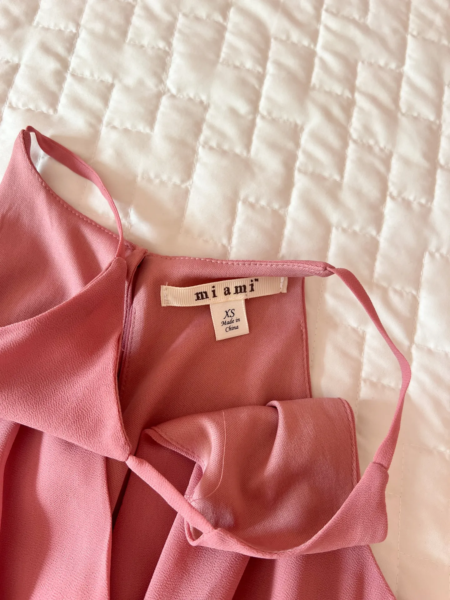 Pink High Neck Dress Size XS - Image 3