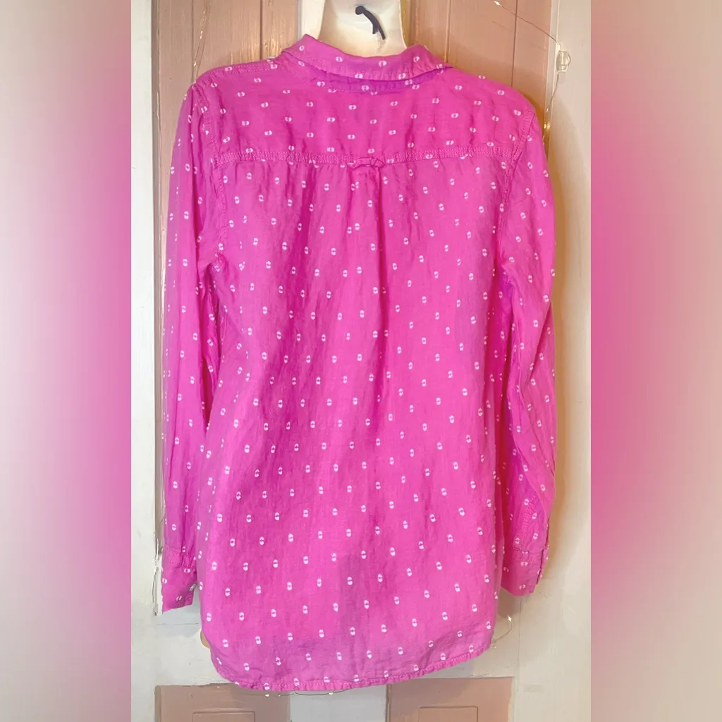 Pink Button-Up Women's Top - Image 2