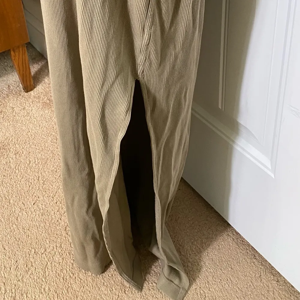 Womens Ribbed Knit Sleeveless Body-con Maxi Dress Size XXL - Image 4