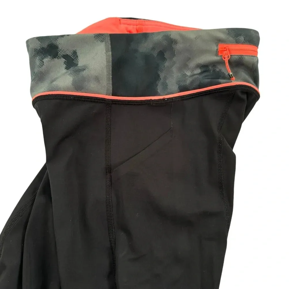 Lululemon Pace Rival Crop 22” Black Blooming Pixie Slate Coral Size 2 - Image 9