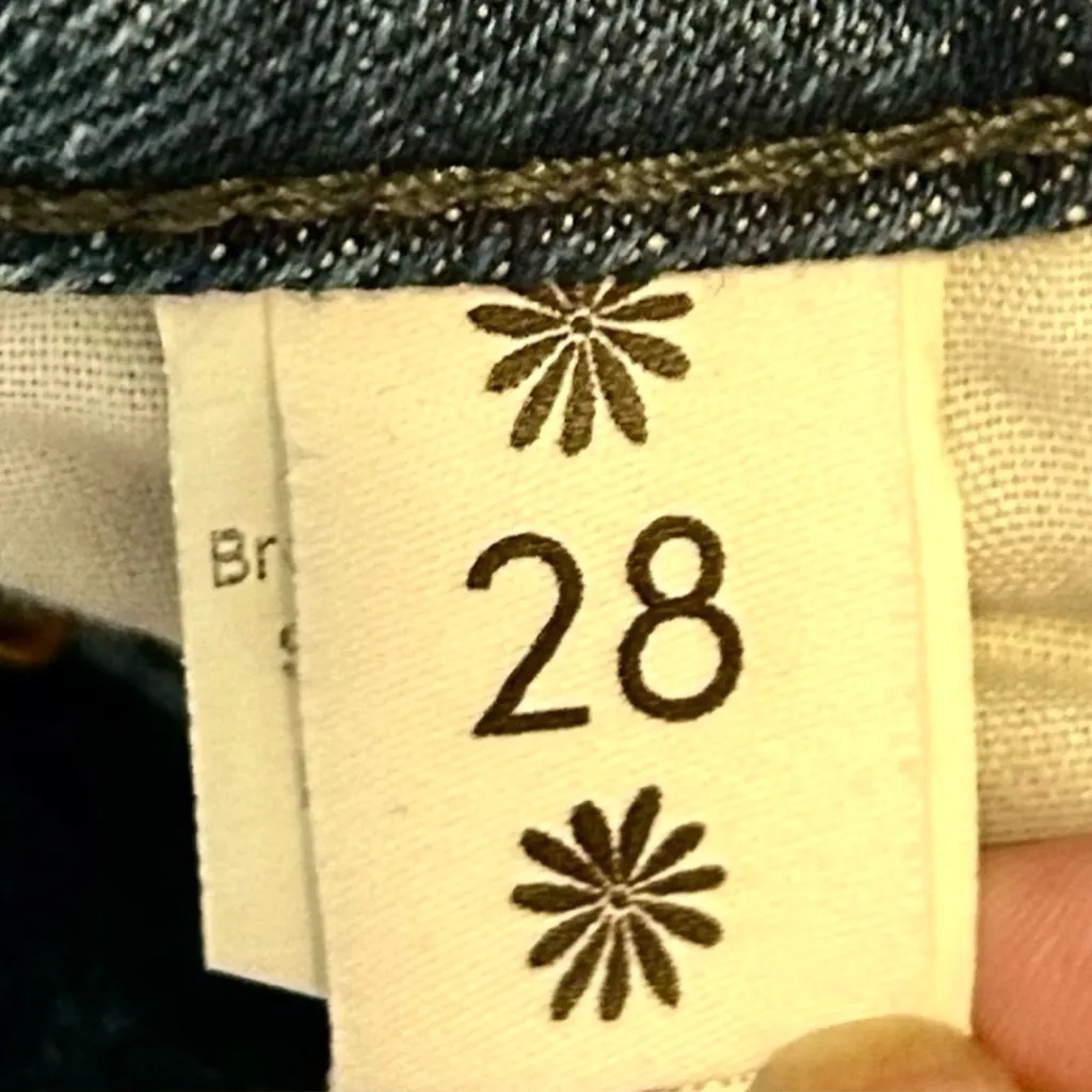 SHOW ME YOUR MUMU Brooklyn Distressed High Waist Split Frayed Crop Hem Sz 28 💛 - Image 11