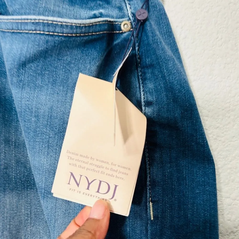 NEW NYDJ Marilyn Straight Ankle Jean Medium Wash Sacha Lift Tuck Slimming Sz 24W - Image 6