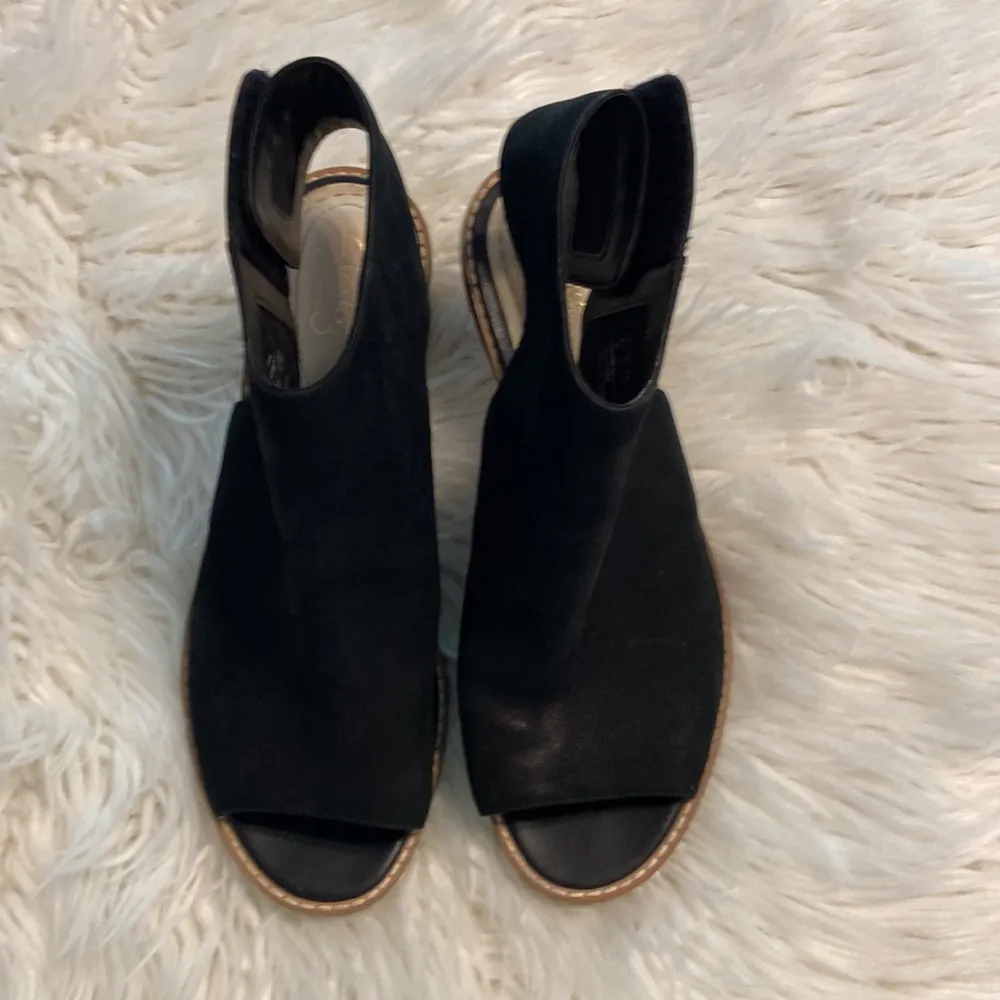 CLARK SOMERSET LEATHER shoes size 9 excellent condition color black - Image 11