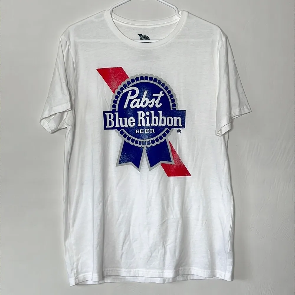 Pabst Blue Ribbon Tee White Size L - Image 2