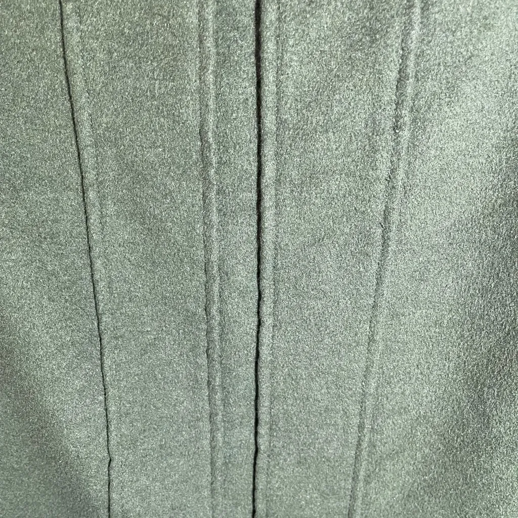 Ann Taylor Mini Skirt Size 4 Green Wool Rabbit Hair Blend Mod 60s Retro Lined - Image 6