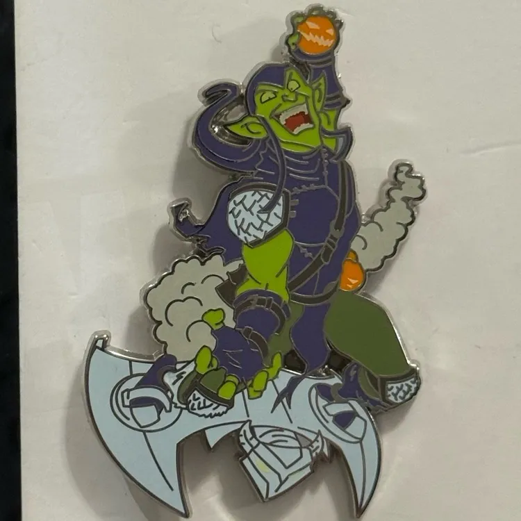 Disney parks marvel Spider-Man green goblin villain 2024 NWT trading pin - Image 2