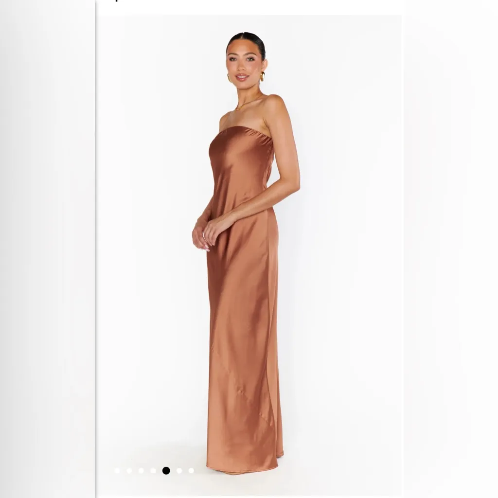 NWOT SHOW ME YOUR MUMU - Taylor Tube Maxi Dress color: copper size small - Image 2