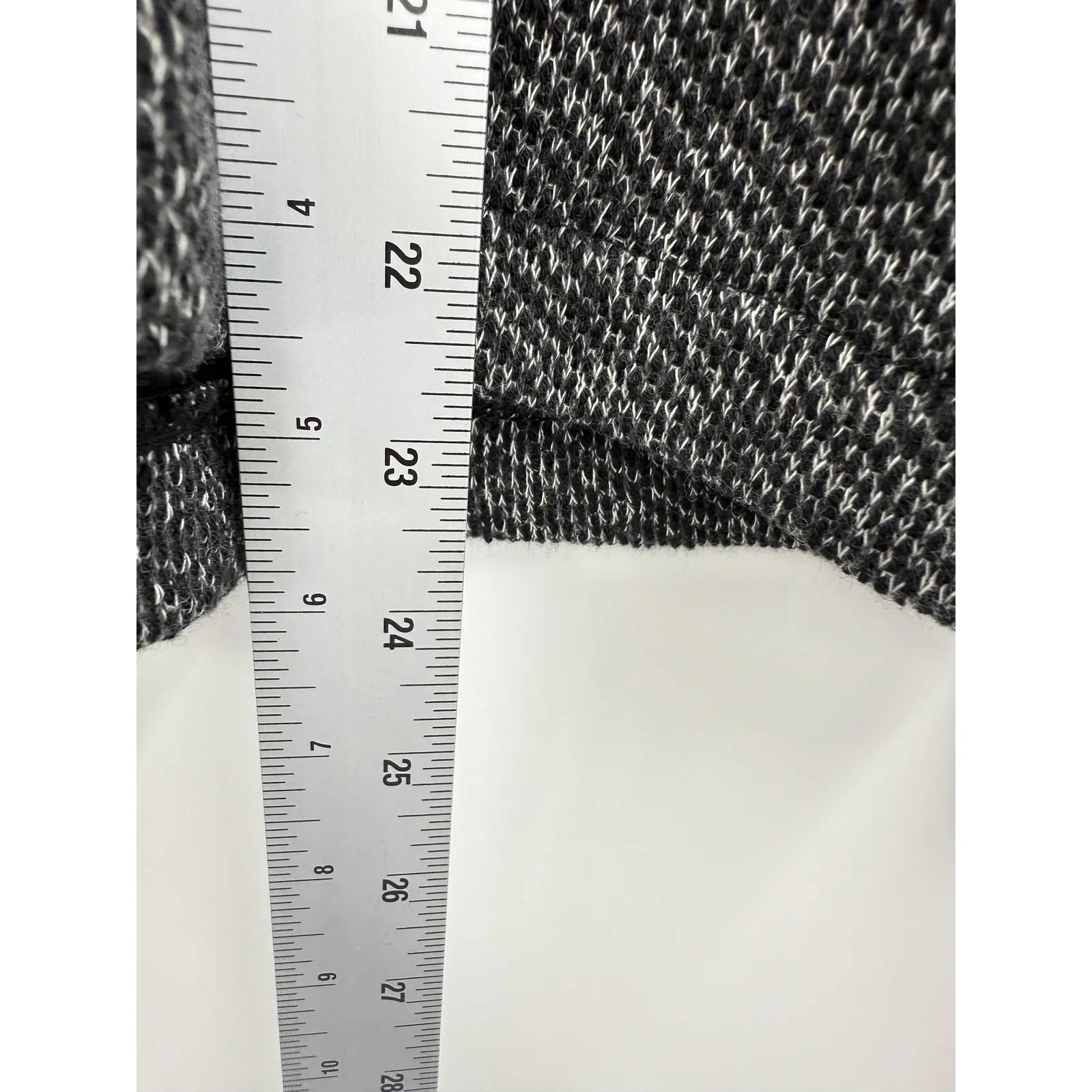 Eileen Fisher  Gray Tweed Zip Up Jacket Coat Small - Image 9