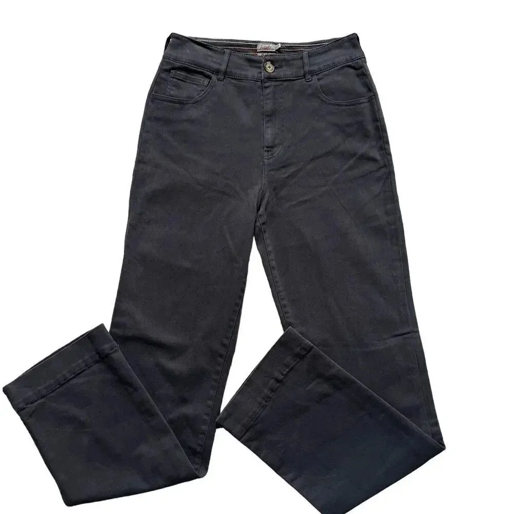 Faherty Endless Stretch Straight Leg Pants Black Size 27 Organic Cotton NWOT - Image 2