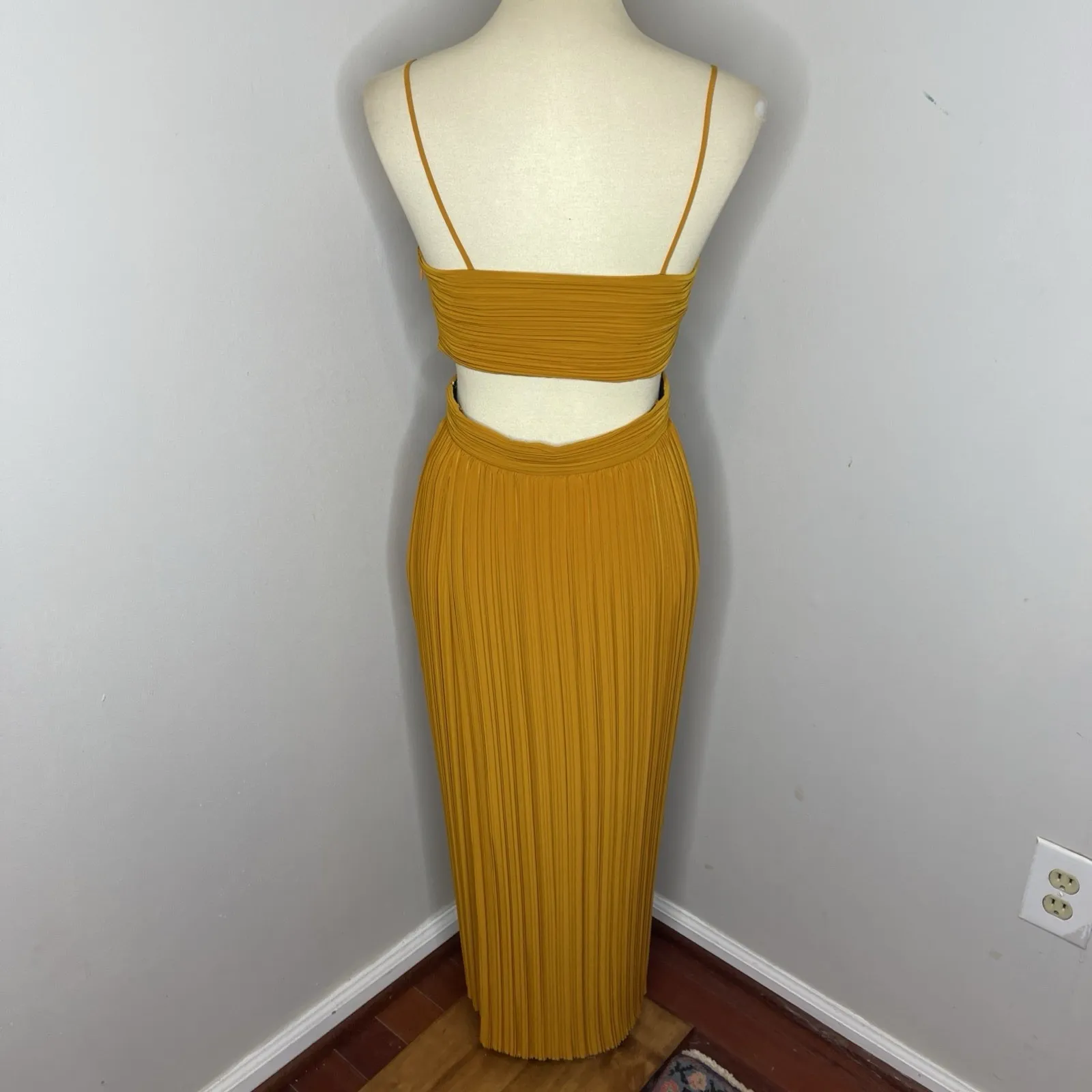 A.L.C Sienna Dress in Marigold‎ Sz 4 - Image 4