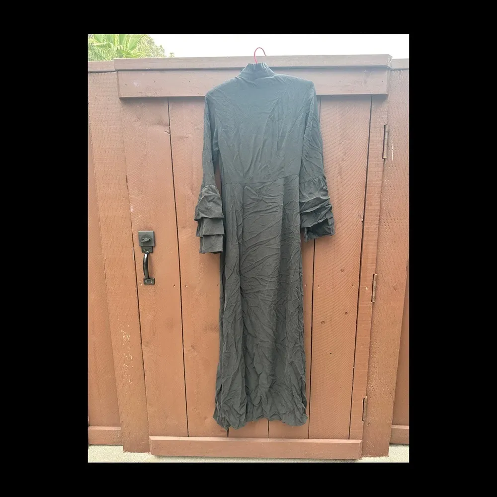 & Other Stories long shirt dress with ruffle sleeves - Image 2