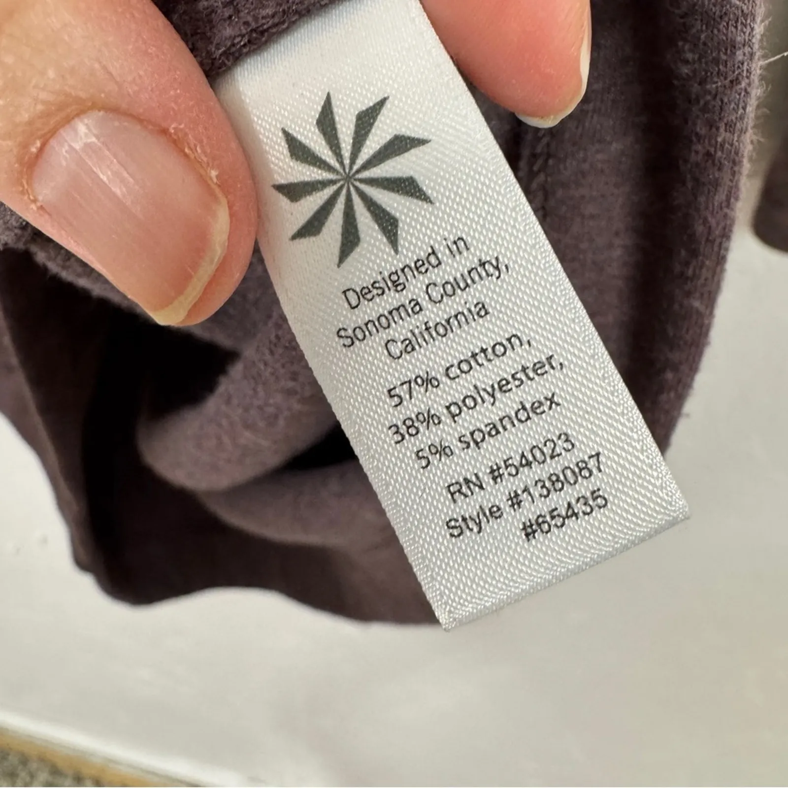 Athleta Purple Heathered Long Sleeve Sweater Dress Womens L Gorpcore Casual - Image 9