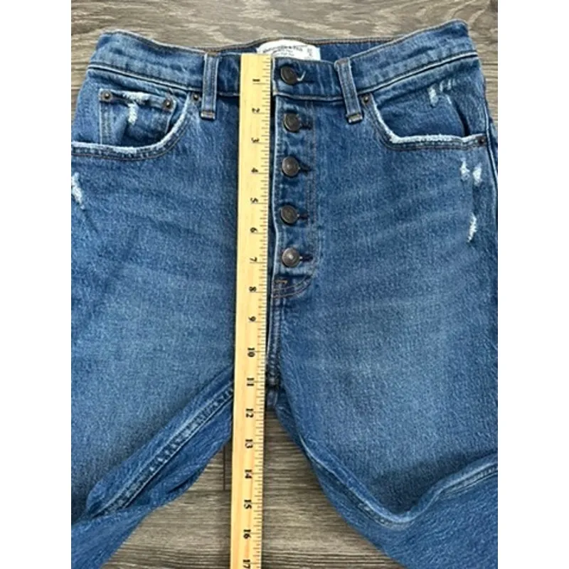 Abercrombie & Fitch The Kick Flare Ultra High Rise size 27 - Image 3