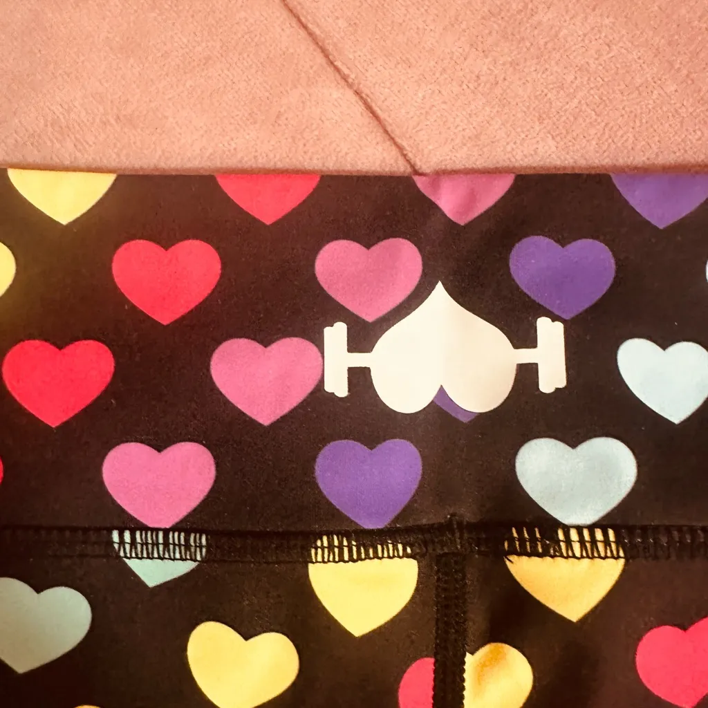 WODBOTTOM Heart Shorts size medium Black - Image 4