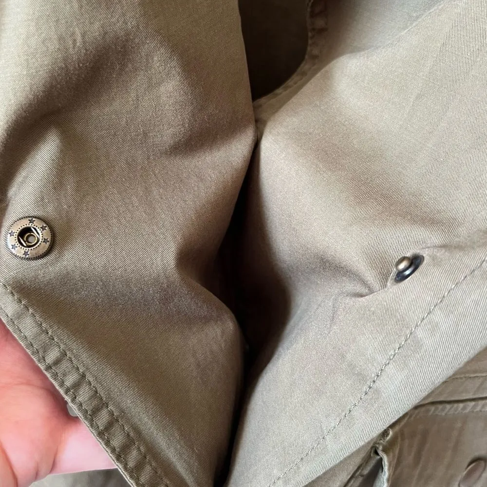 Kensie Jeans Army Green Double Breasted Utility Jacket - Image 6