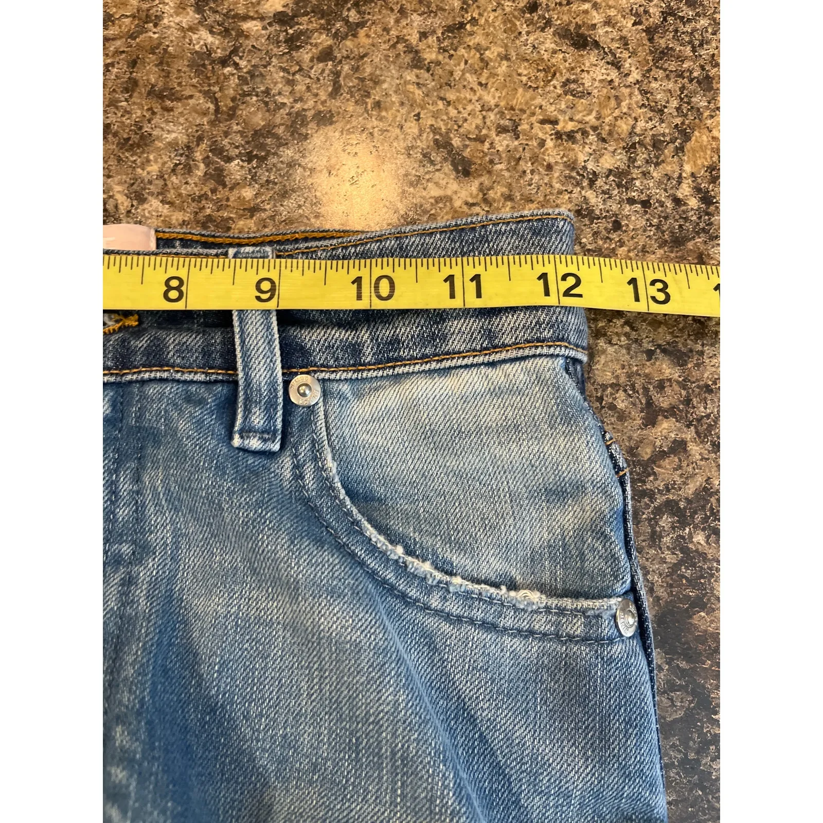 Revice Size 24 Blue Yin Yang Colorblock Skinny Jeans Streetwear Boho Festival - Image 5