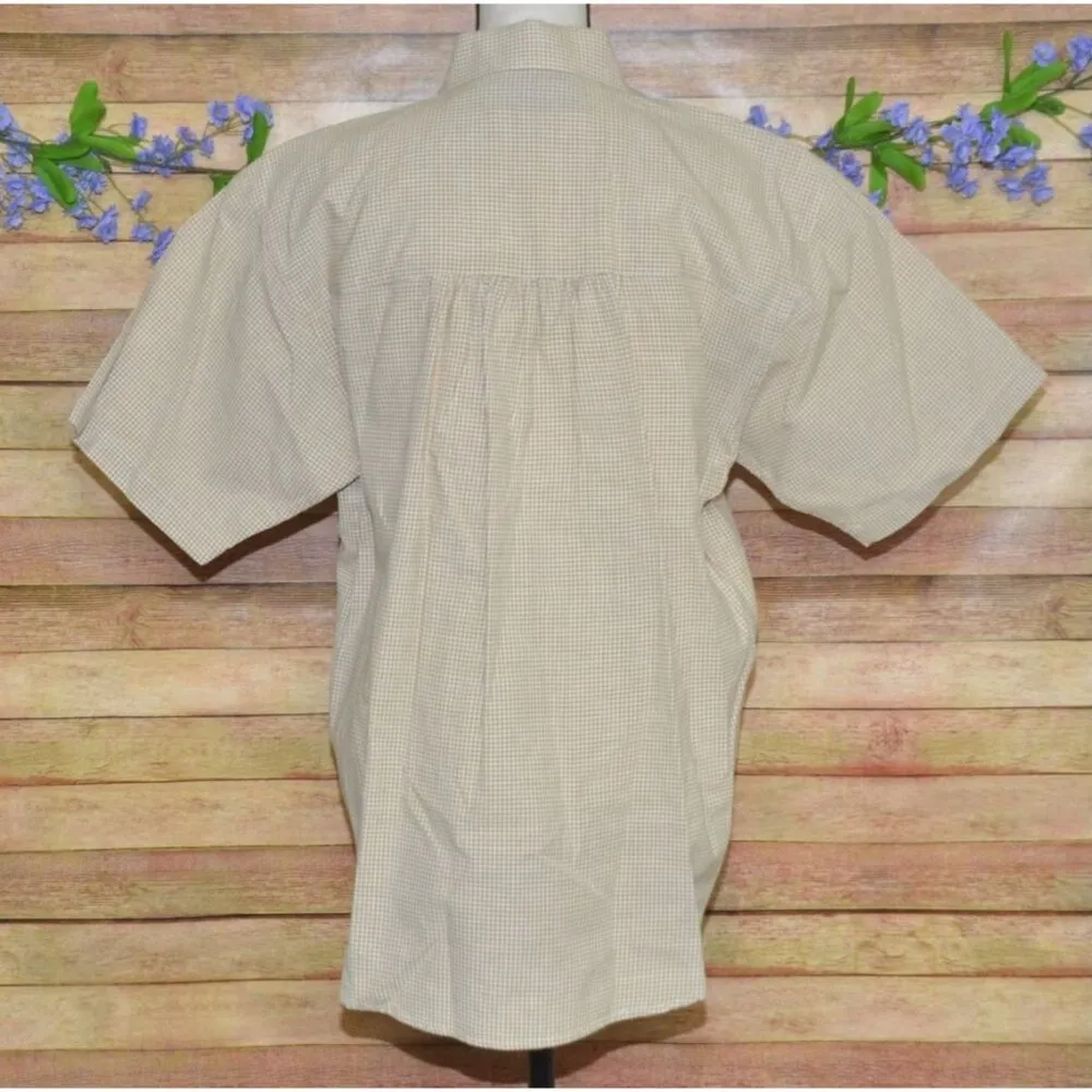 Vintage Citi Craze Ladies Embroidered Top XL Shoulder Pads Granny Core Cotton Brown - Image 5