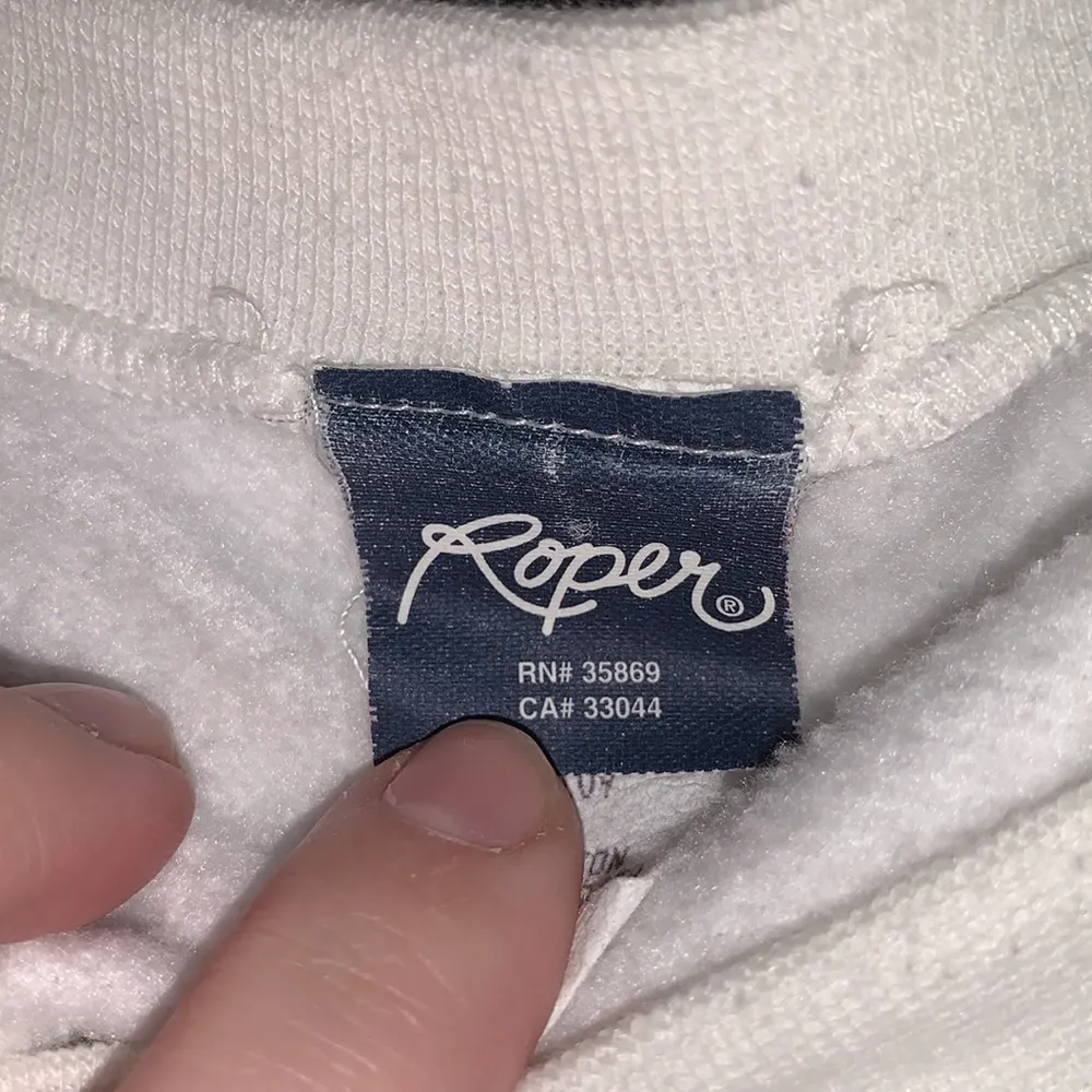 Roper vintage western cowgirl rules white pullover sweatshirt Size XL - Image 5