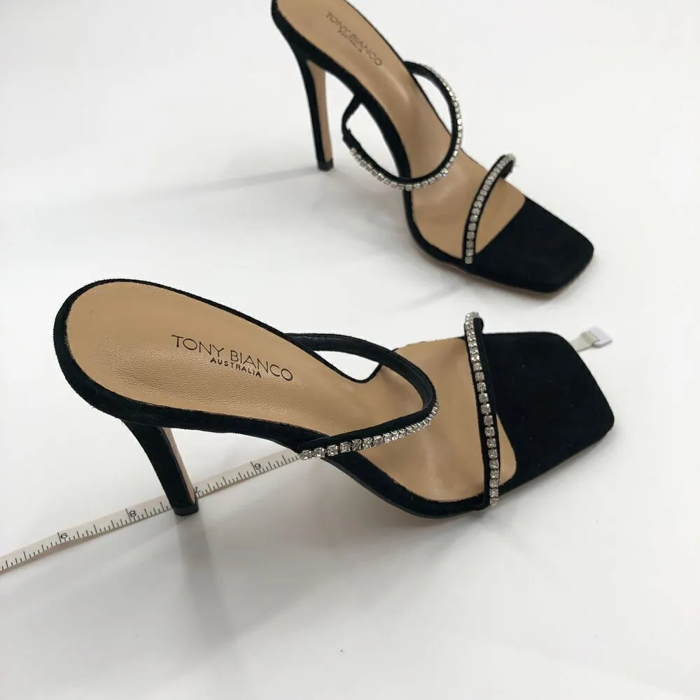 Tony Bianco Fletcher Mule in Black‎ Suede - Image 12