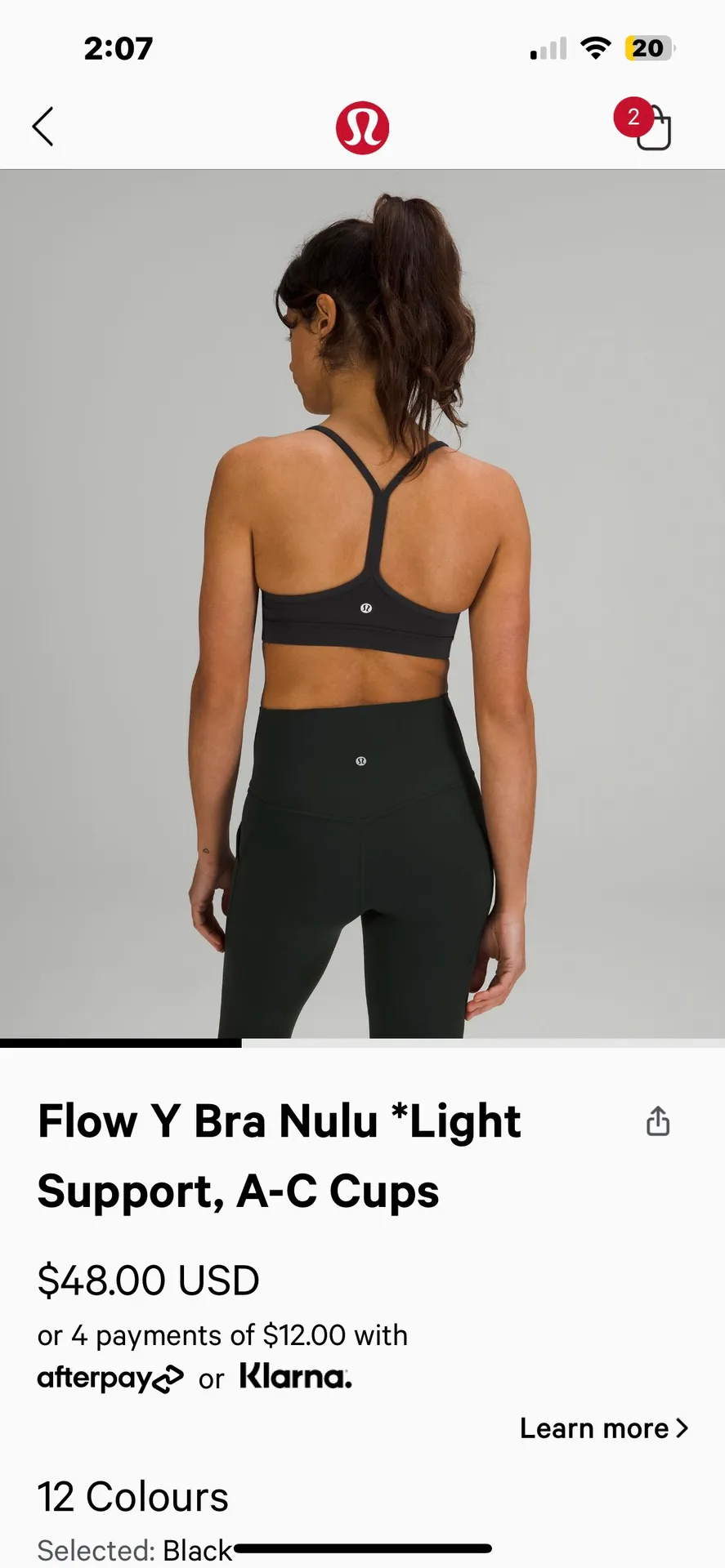 Lululemon Flow Y Bra Nulu - Image 2